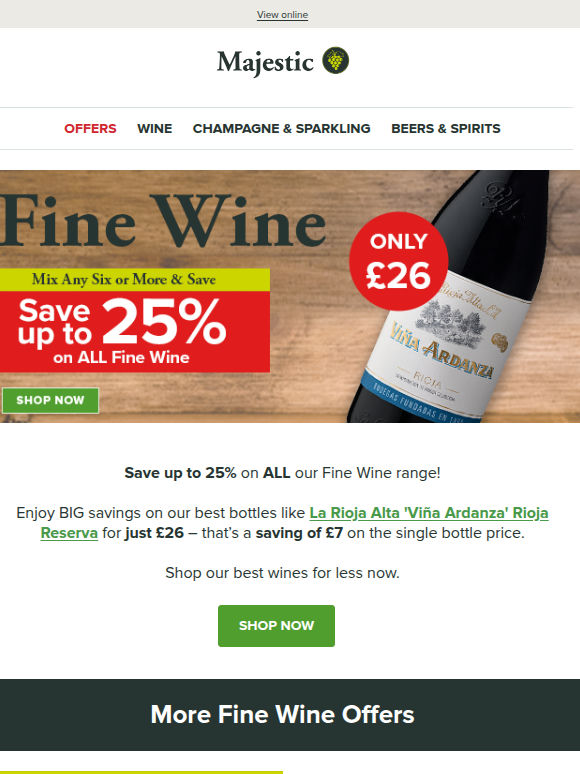 ALL Fine Wine up to 25% off