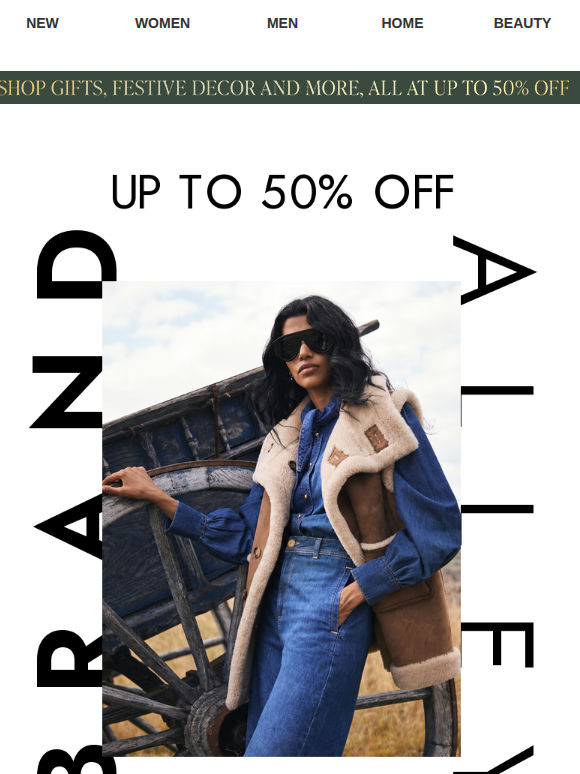 New in & up to 50% off: Mint Velvet, New Balance, Sigma Beauty, Parks London