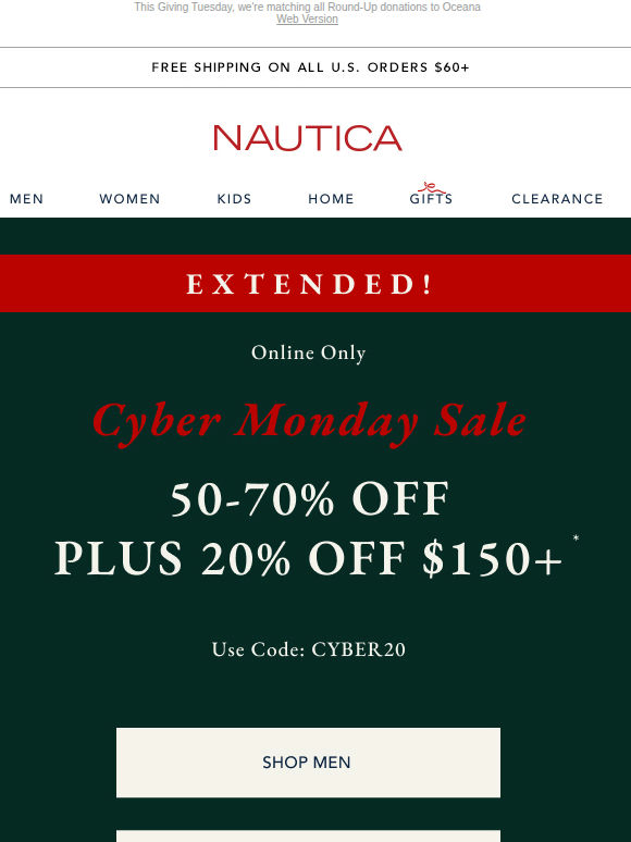 🚨 Cyber Monday Sale EXTENDED!  🚨 Take 20% off $150+