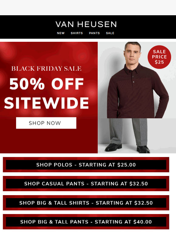 50% off sitewide 🚨 sale up to 75% off