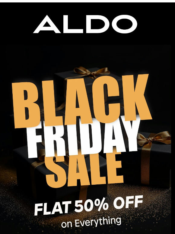 New Styles Dropped at ALDO's BLACK FRIDAY SALE