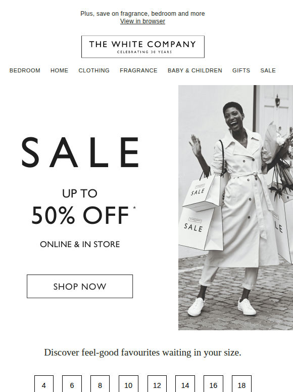 Up to 50% off | Shop clothing in your size