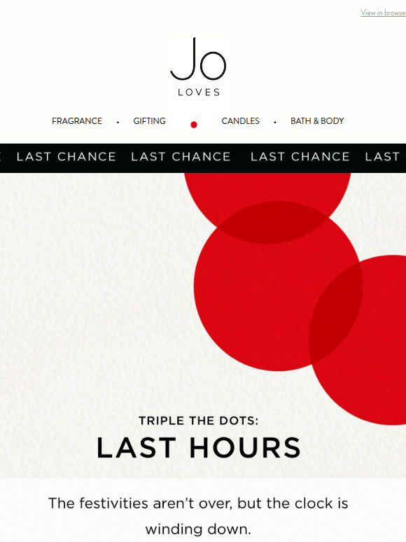 Triple the dots ends in just a few hours