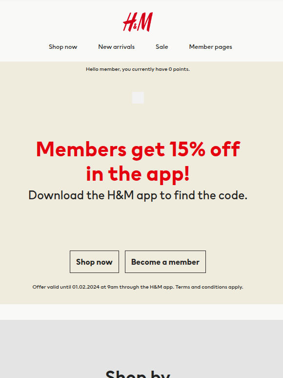 It's time - Members get 15% off in the app!