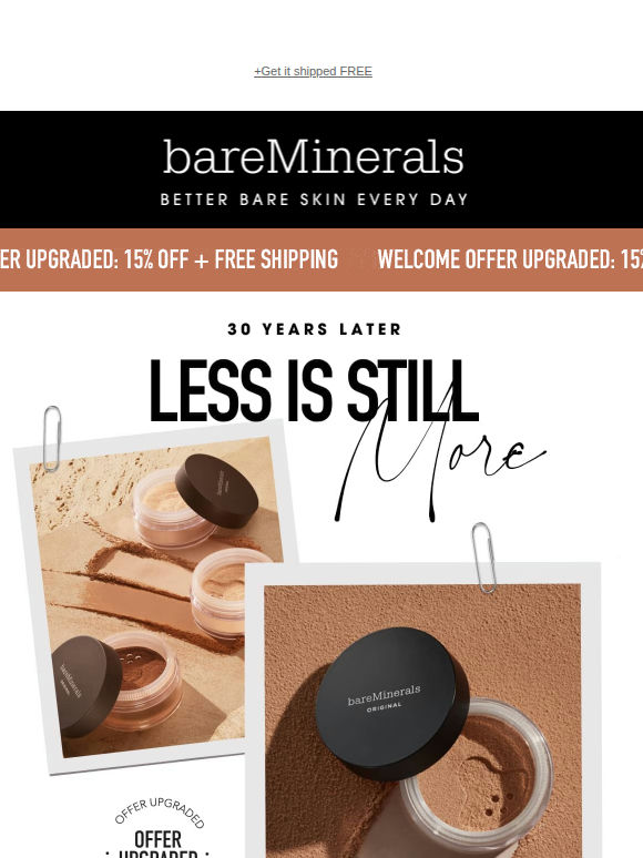 15% OFF beauty your skin will love