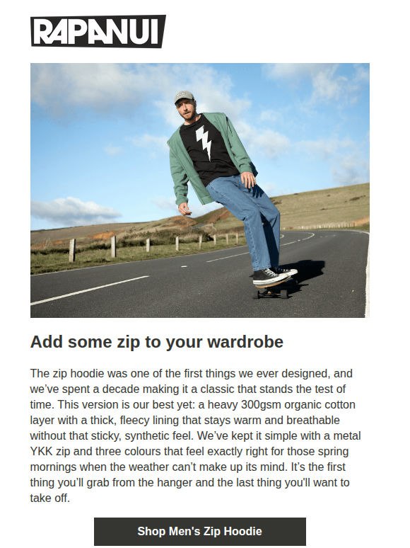 Time to zip it up: the in-between favourite