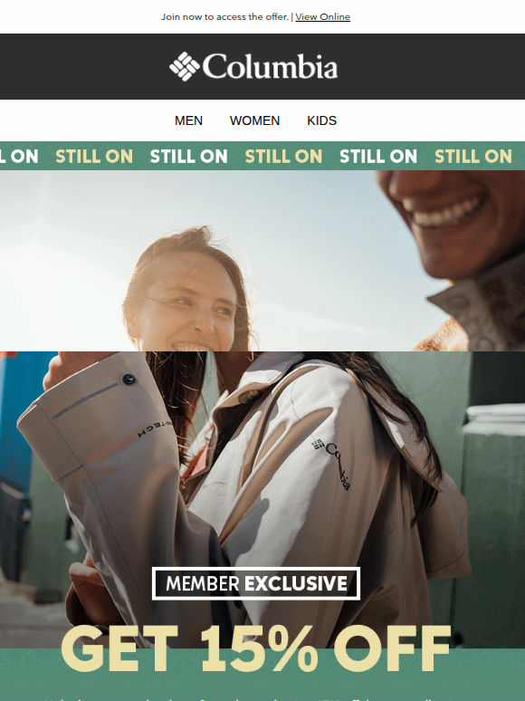 Ready to shop 15% off new styles?