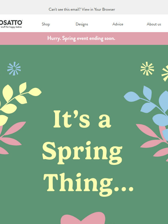 It's a spring thing 💗 and it ENDS SOON.