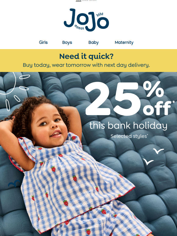 Don't miss out on 25% OFF