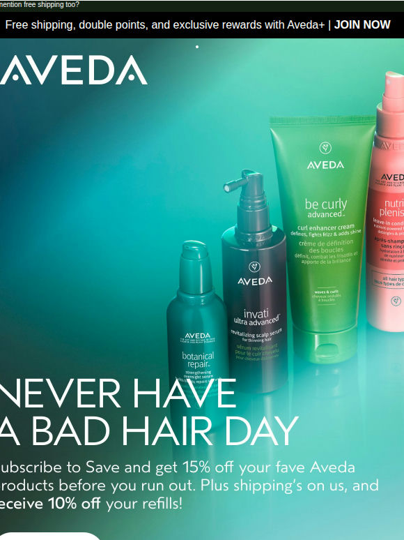Enjoy 15% off and never have a bad hair day