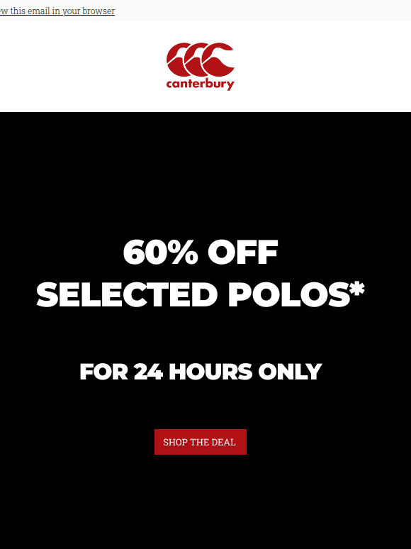 Polos just dropped to 60% off