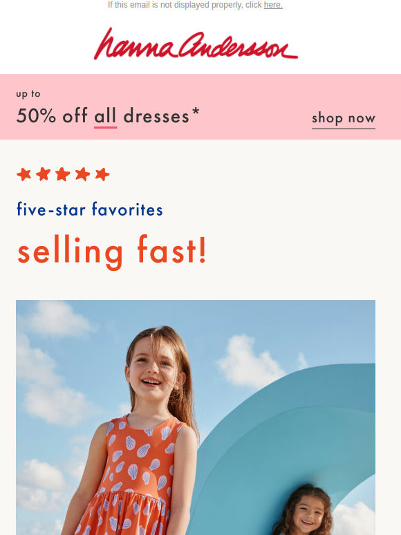 Five-Star Dresses Up To 50% Off 🌟