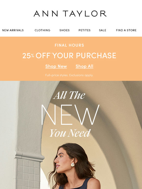 ICYMI, New Styles Are 25% Off