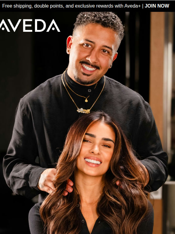 Bespoke hair color and personalized care happen at Aveda salons