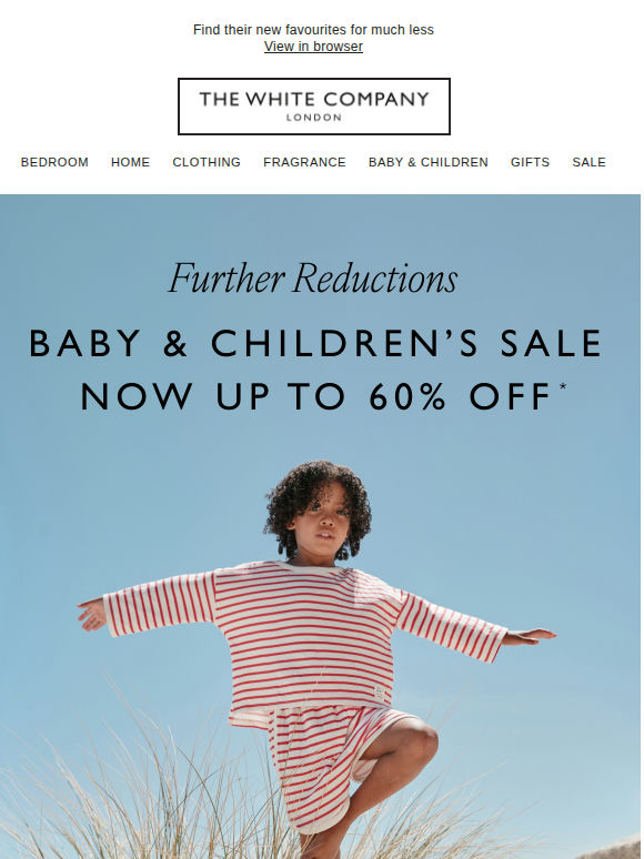 Now up to 60% off Baby & Children's