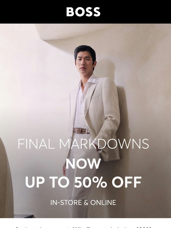 Starting today take up to 50% off
