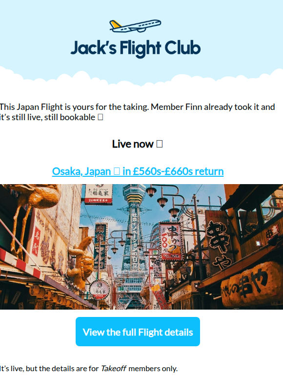 Finn booked this Japan deal, you can too! ✈️ 