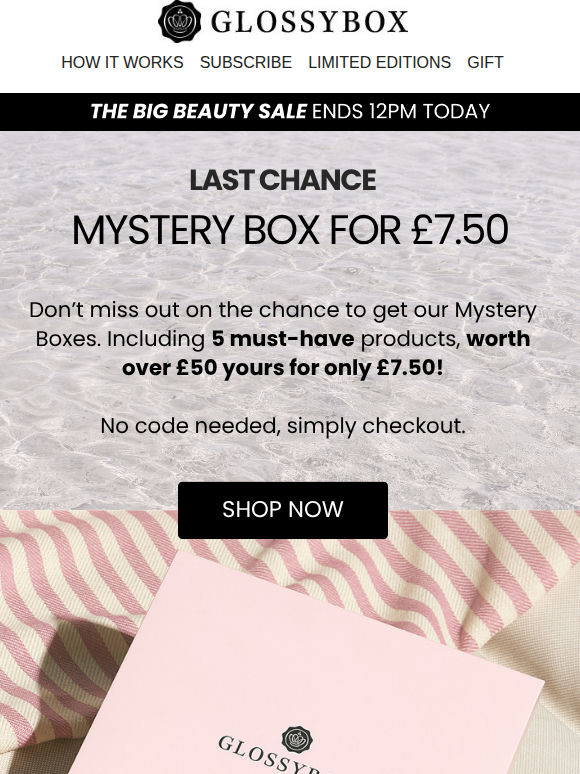 LAST CHANCE! Mystery Boxes