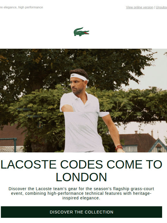 Team Lacoste's London Tournament Collection