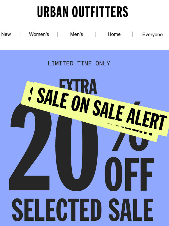 Extra 20% OFF sale?