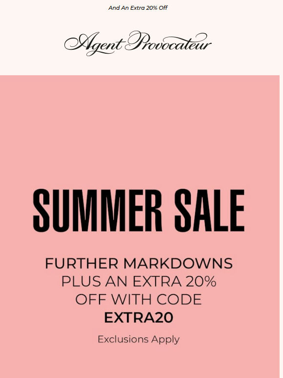 SALE: Further Markdowns Now Live