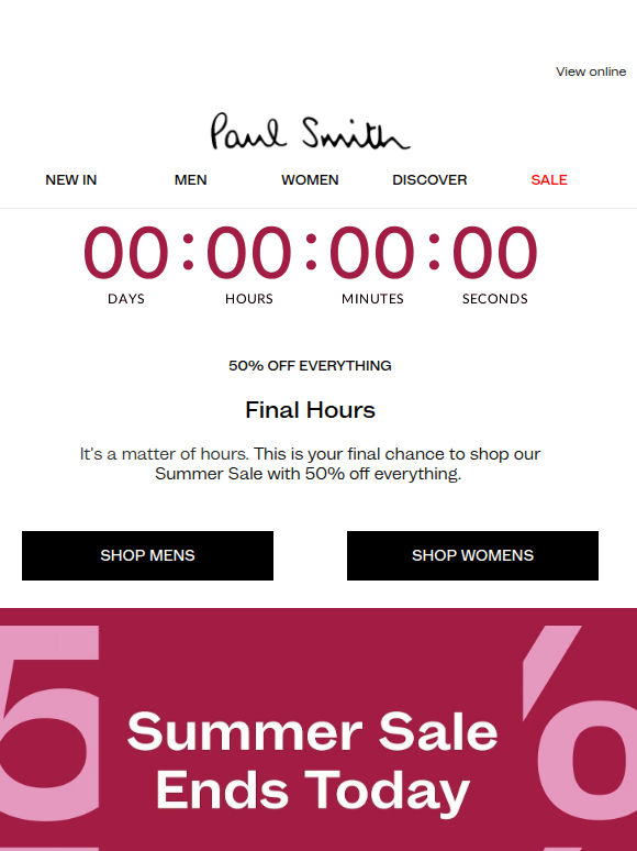 Sale: Ends Midnight