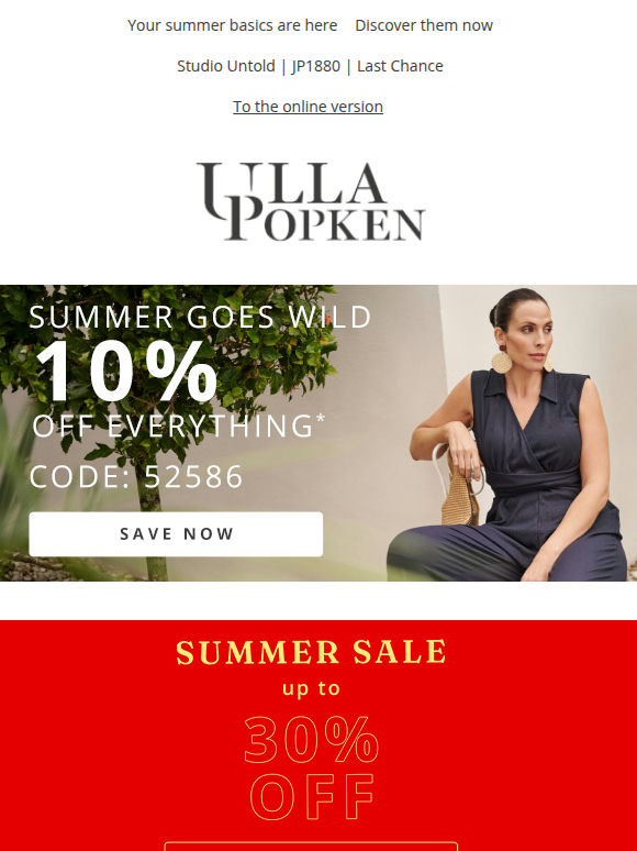 10% OFF: your July deal is here💥