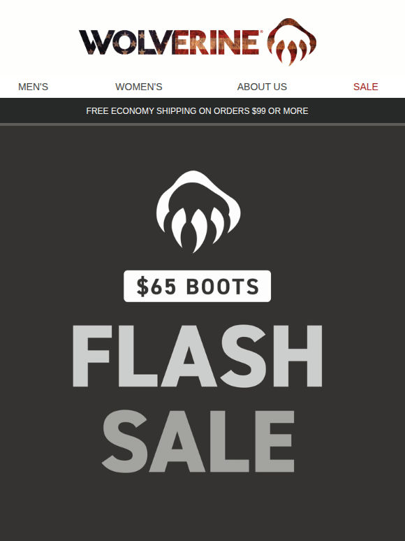 New Boots Added: $65 Deal
