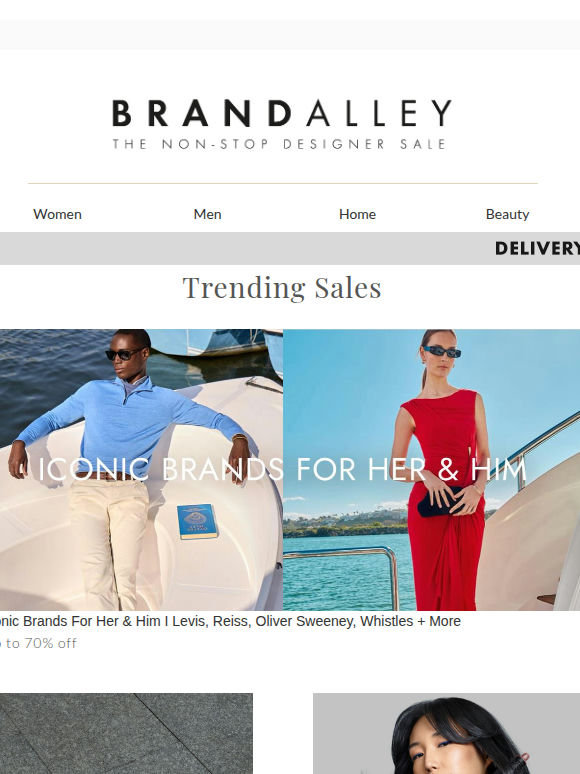 Up to 80% Off Iconic Brands: Victoria Beckham, Levi's, Reiss & More