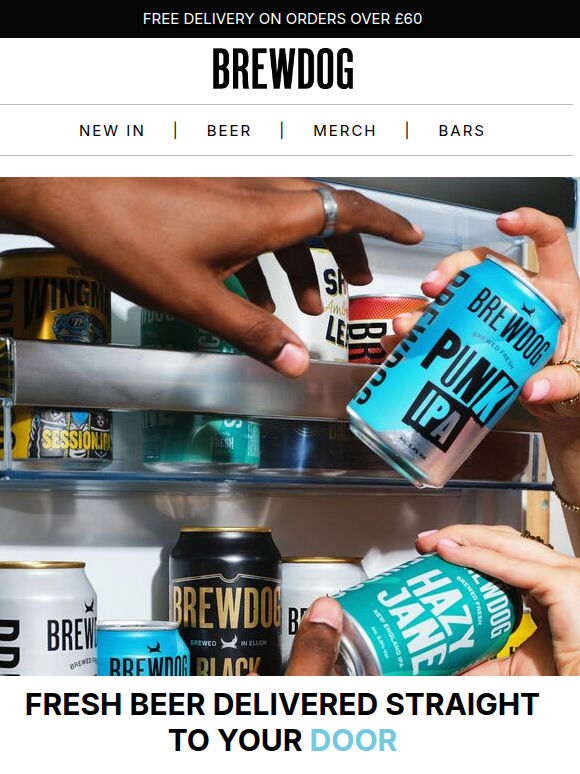 Stock your fridge the easy way 🍻