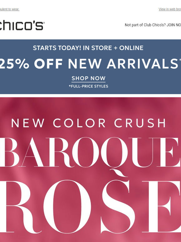 Bye subtle, hello Baroque Rose! + 25% off