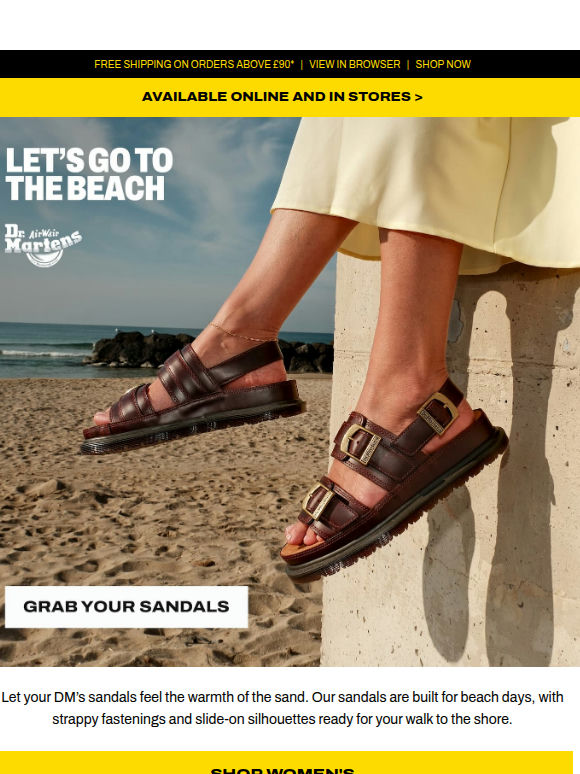 Sand beneath our soles