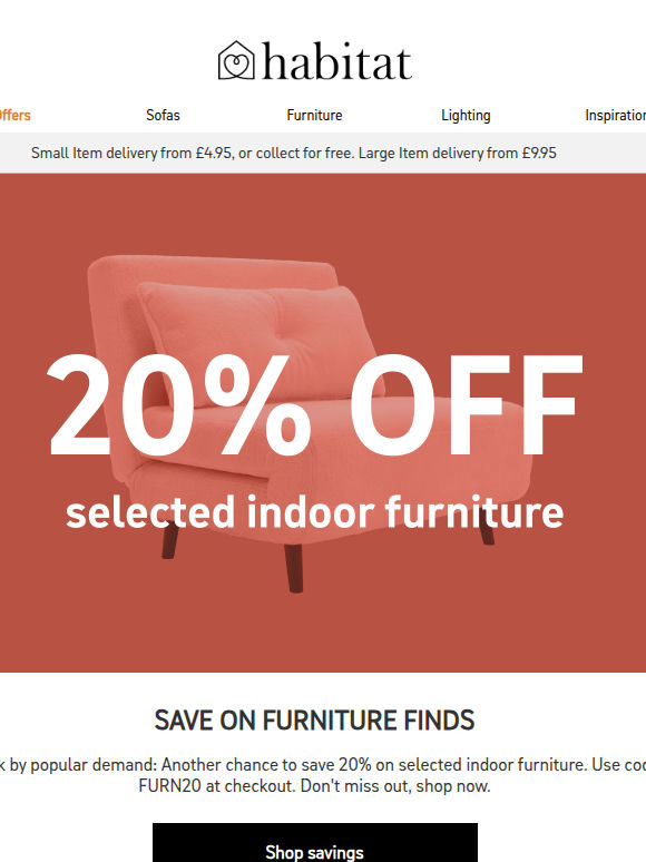Missed it last time? 20% off is back