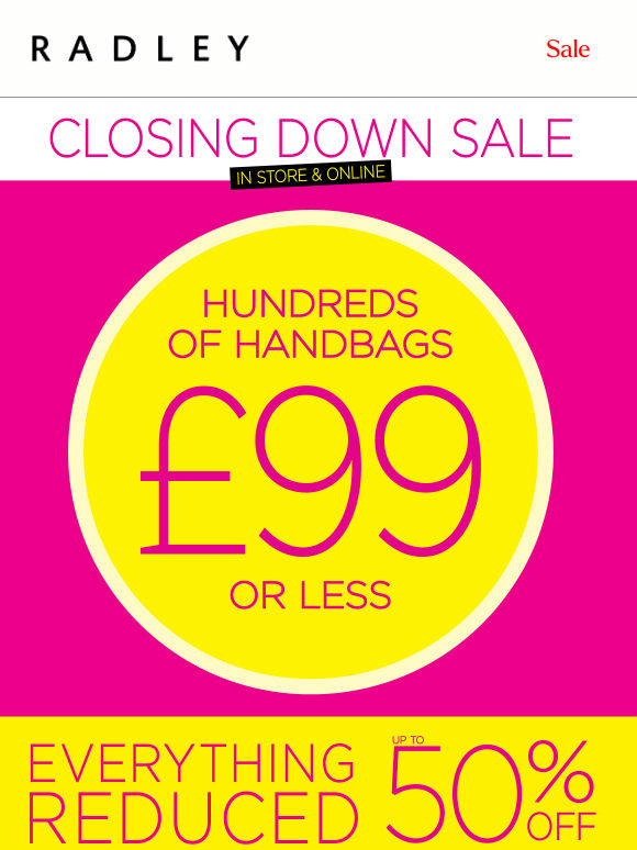 Handbags £99 or less