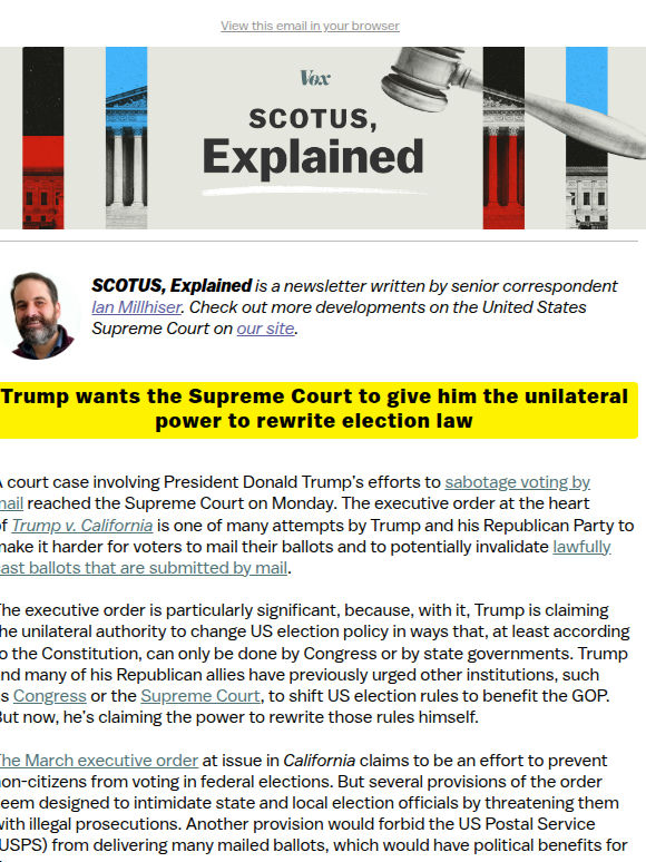 Trump wants SCOTUS to let him run US elections