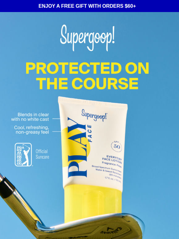 Tee off with SPF that won't slow you down