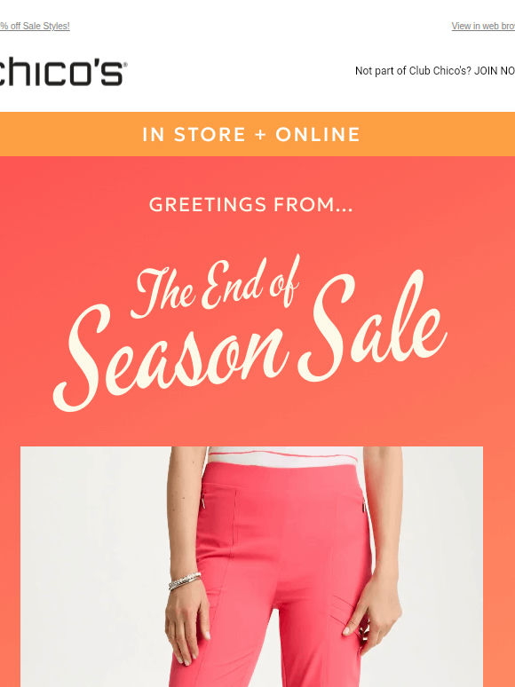 End-of-Season Zenergy®: Seriously Good Deals Ending Soon