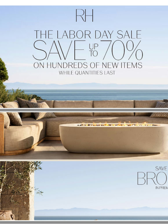 The Labor Day Sale. Outdoor Collections Up to 70% Off.