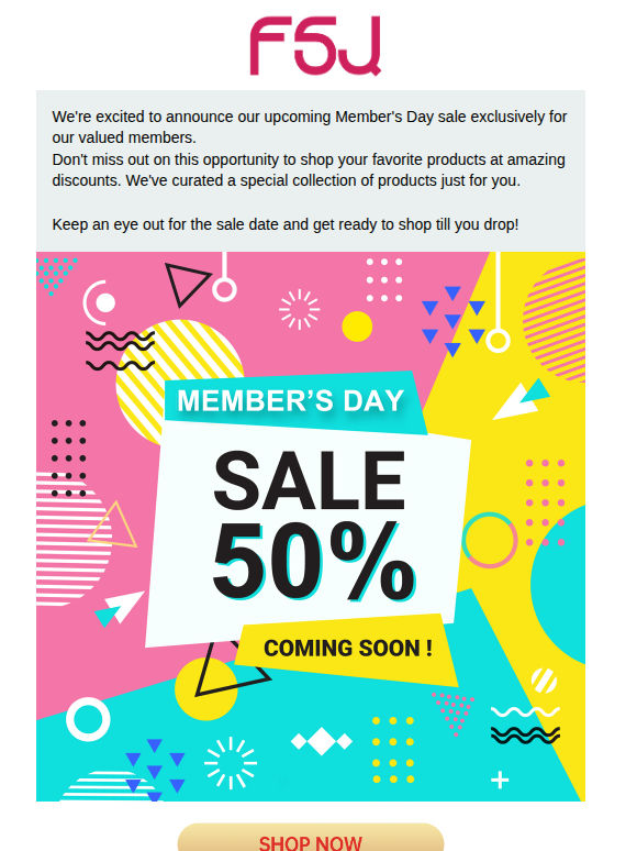 Get Ready for Member's Day! 🎉