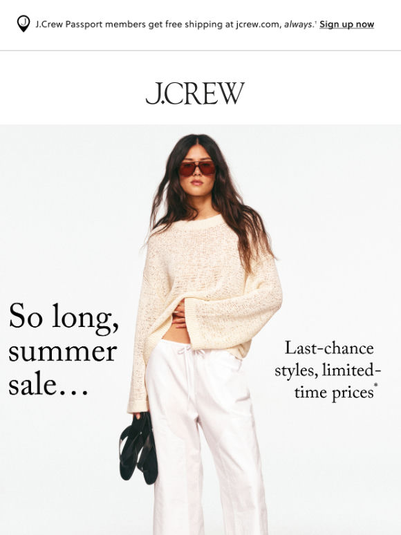 Our end of summer sale won’t last forever…