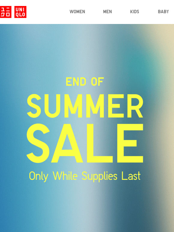 Say goodbye to the Summer Sale, from $7.90!