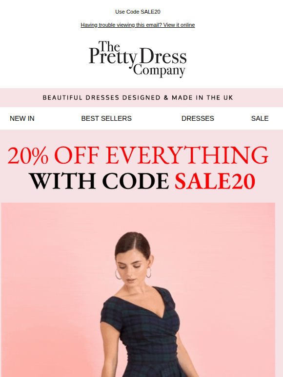 20% Off Everything including Sale! 👏