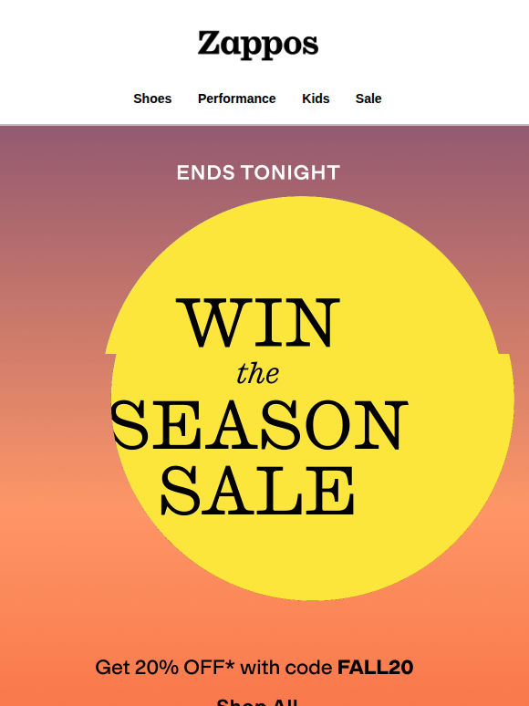 Say goodbye to our Win the Season Sale 👋