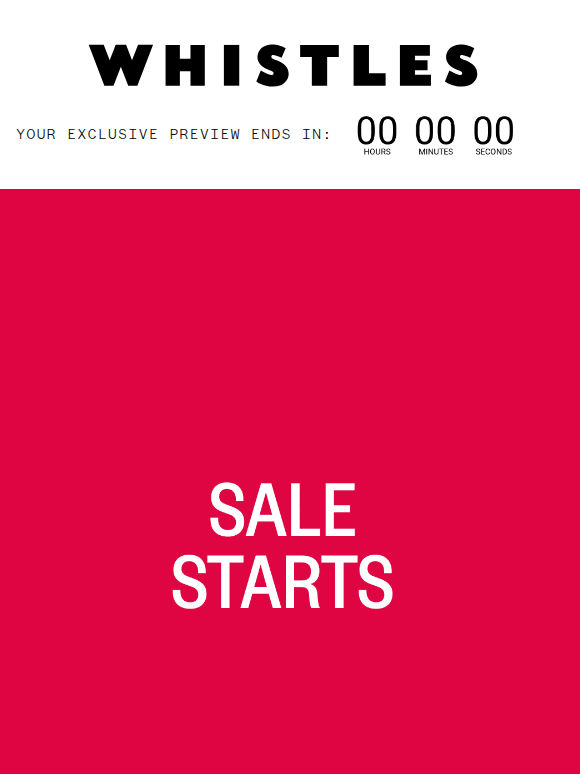 Oops! Missed your exclusive SALE preview?
