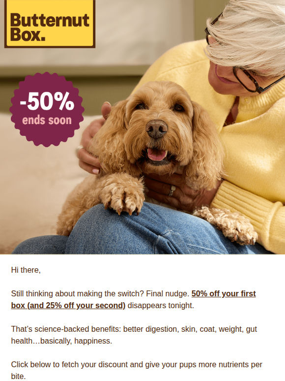 A quick reminder about your pups' double discount
