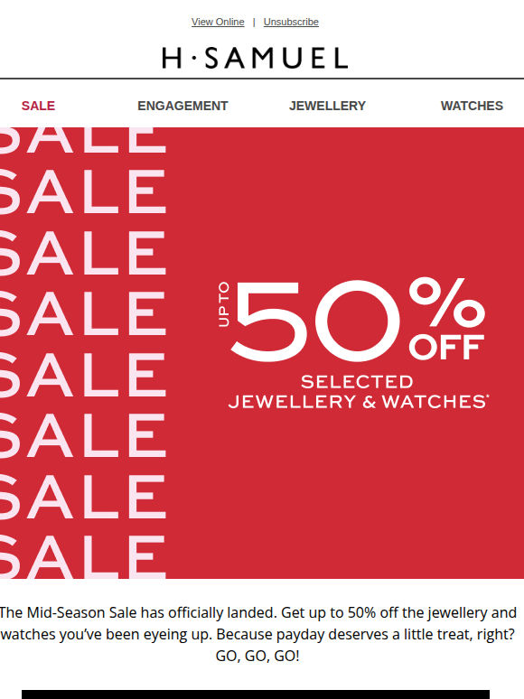 Good news. It’s SALE time.
