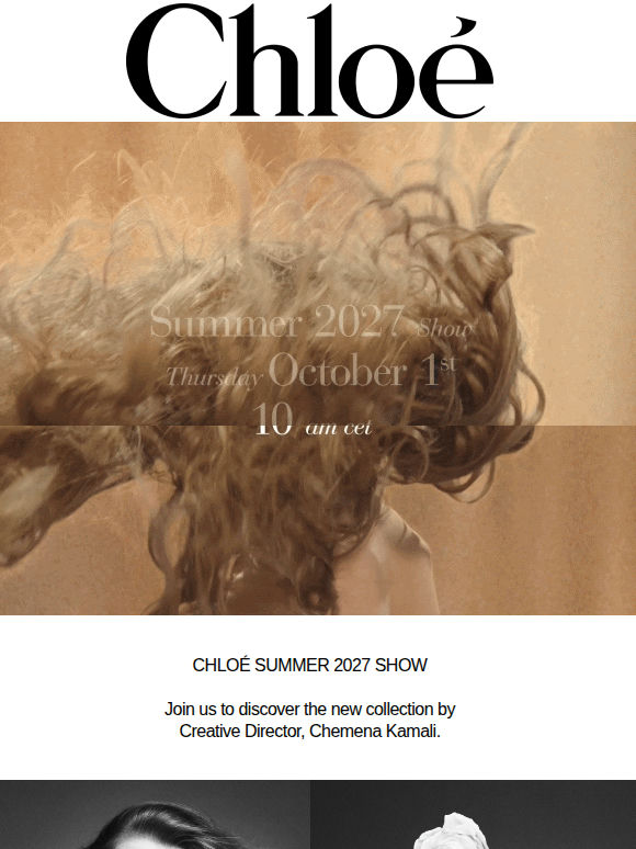 SAVE THE DATE: CHLOÉ SUMMER 2027 SHOW
