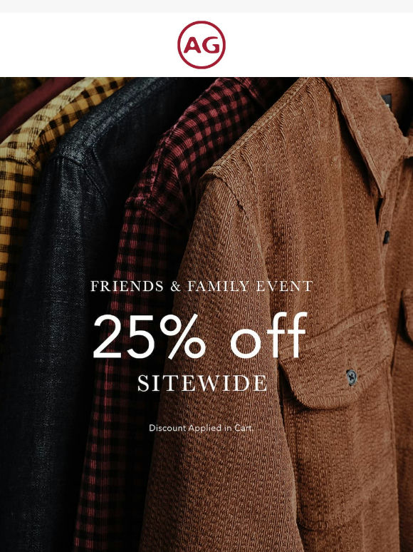 The Friends & Family Event Ends Tomorrow