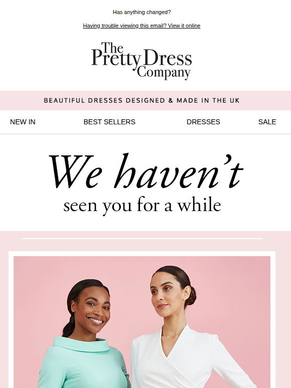 We haven’t seen you in a while