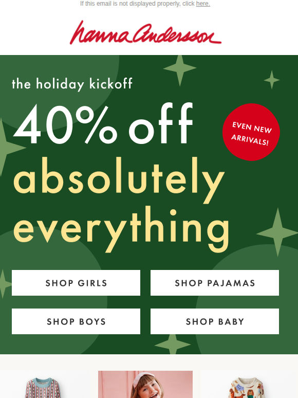 STARTS NOW 🎉 40% Off Absolutely Everything